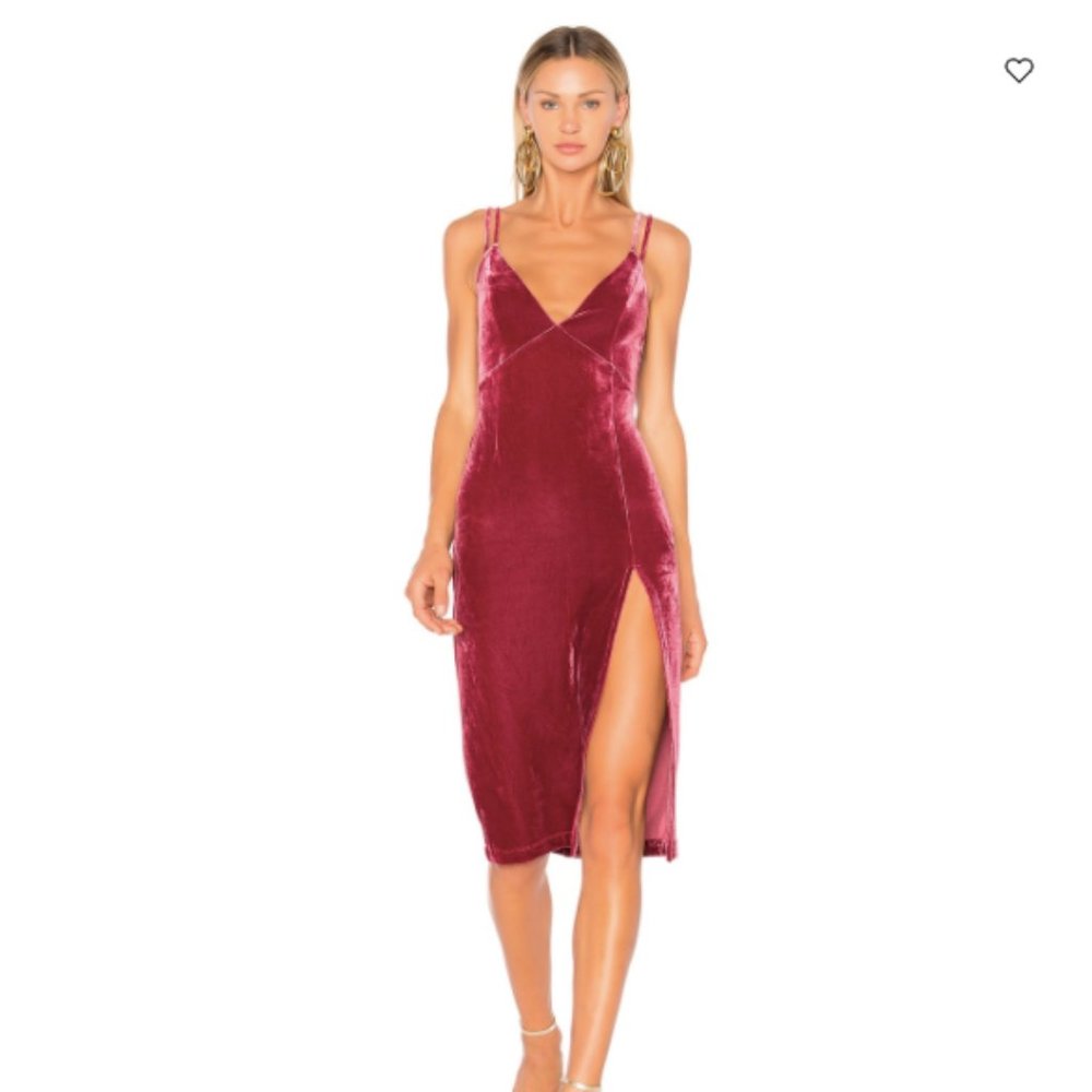NBD | X REVOLVE Mauve Shine On Dress